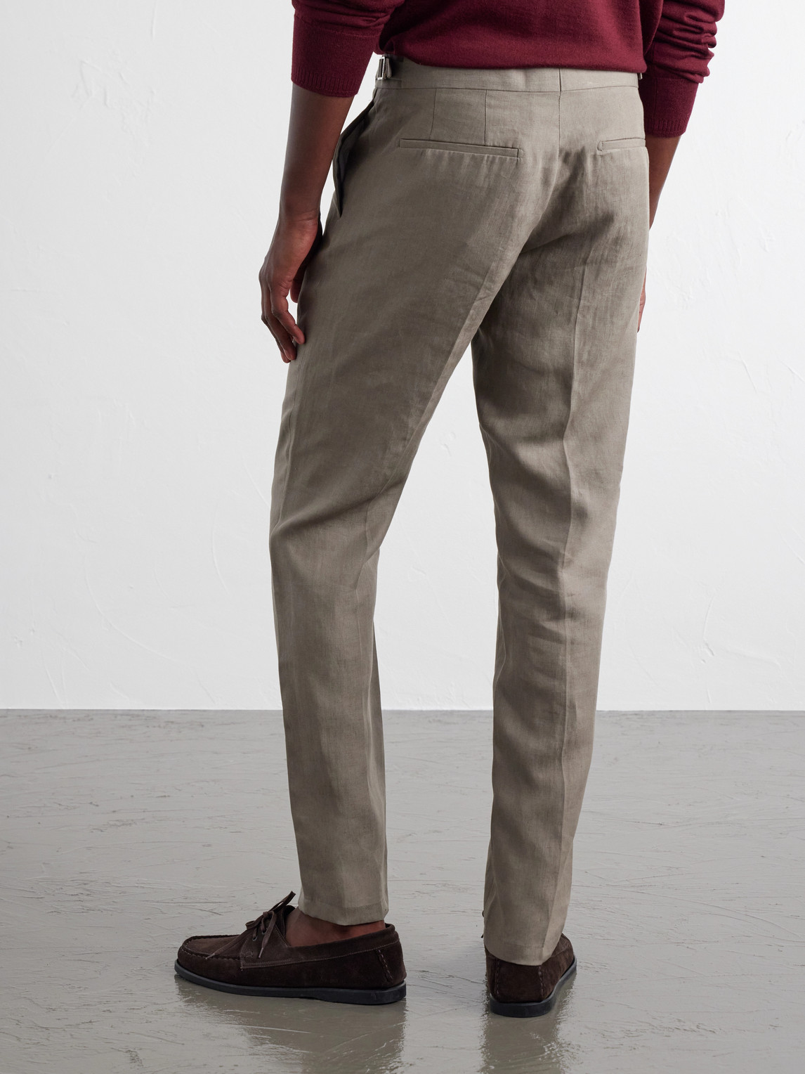 Griffon Straight-Leg Linen Trousers