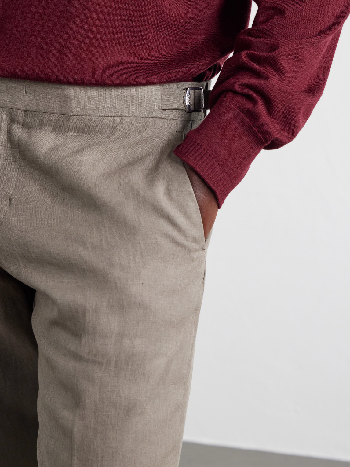 Griffon Straight-Leg Linen Trousers