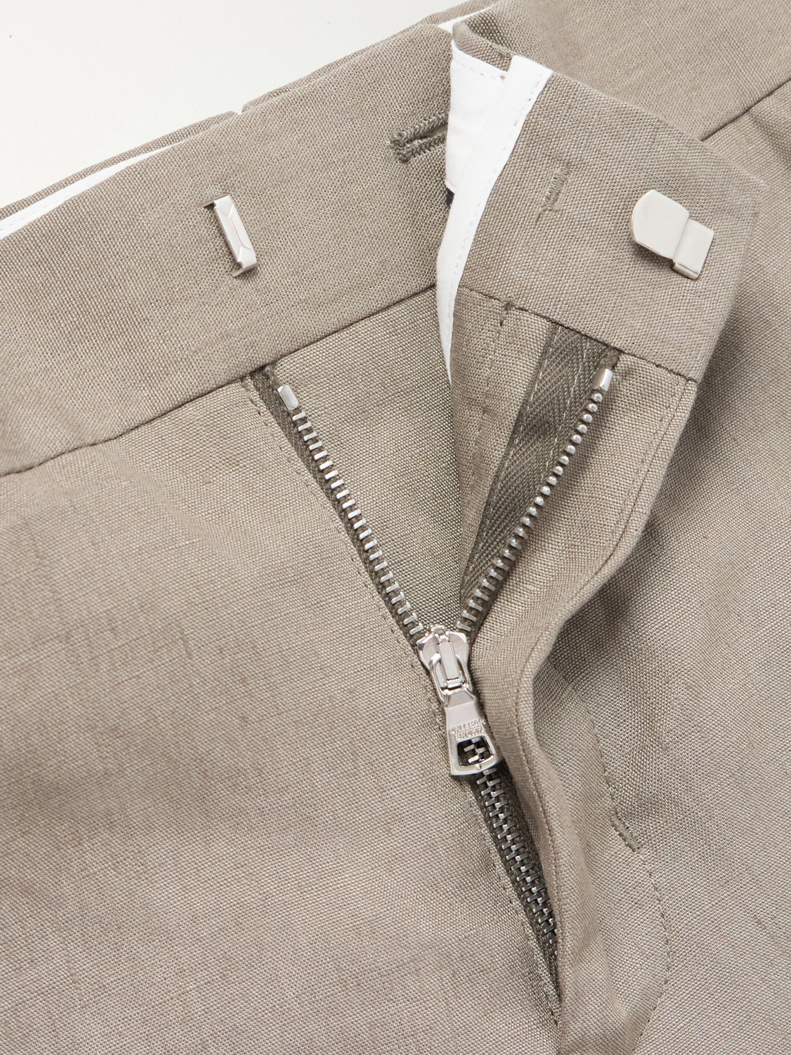 Griffon Straight-Leg Linen Trousers