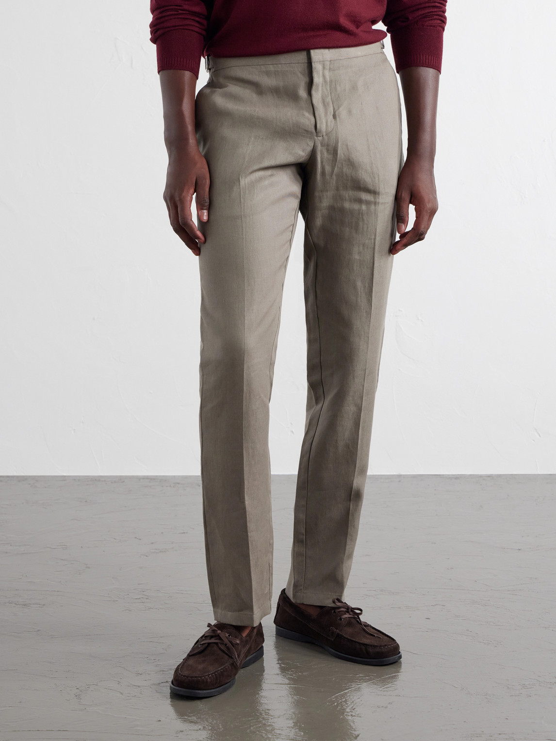 Griffon Straight-Leg Linen Trousers