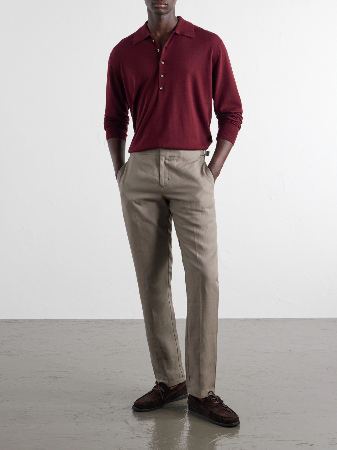 Griffon Straight-Leg Linen Trousers