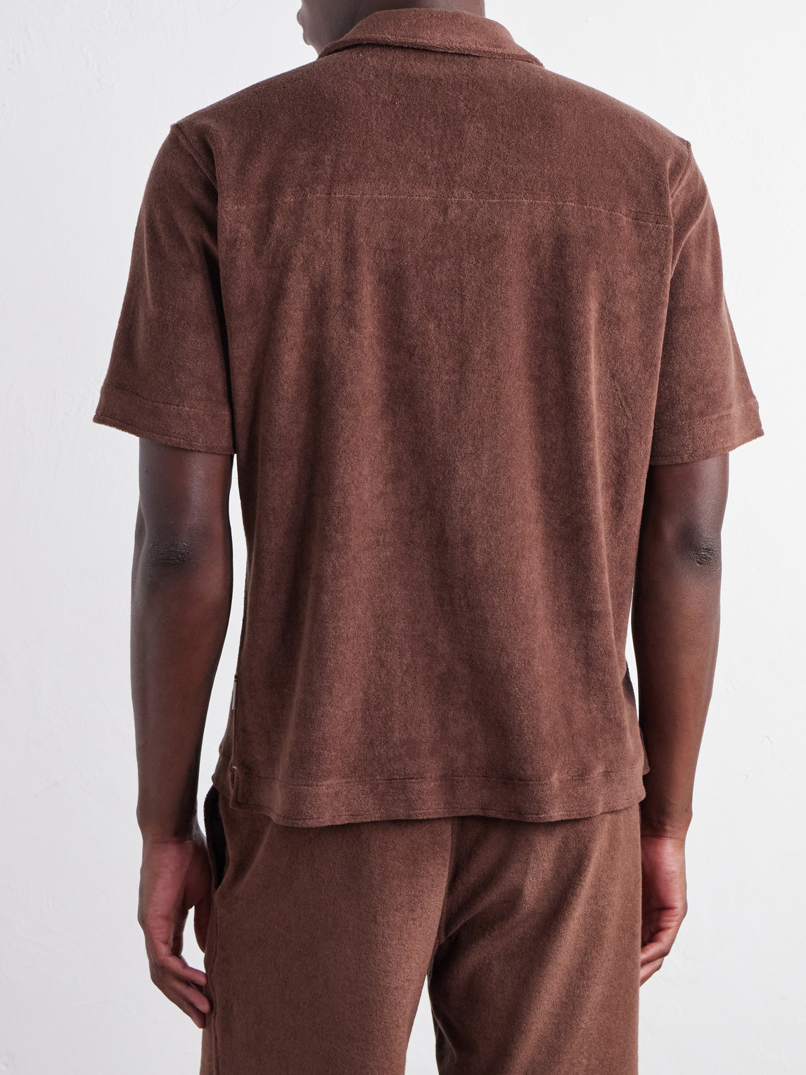 Hawkin Camp-Collar Organic Cotton-Terry Shirt
