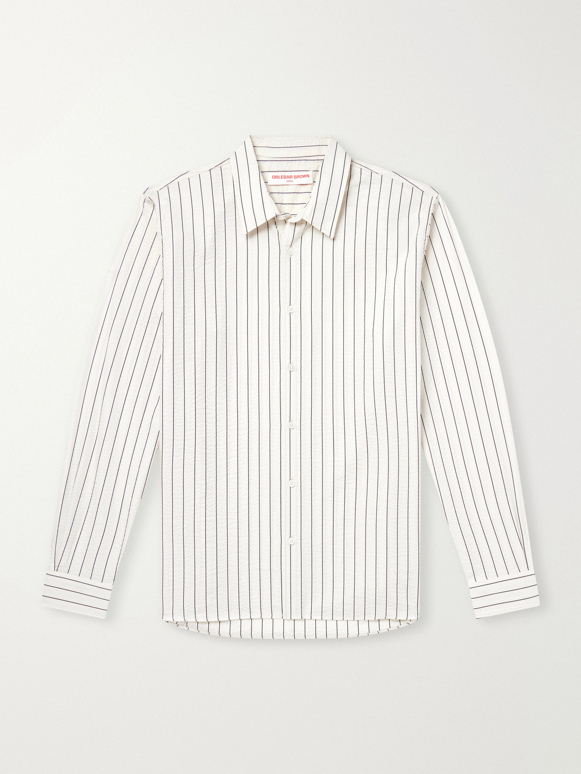 Justin Striped Cotton-Seersucker Shirt