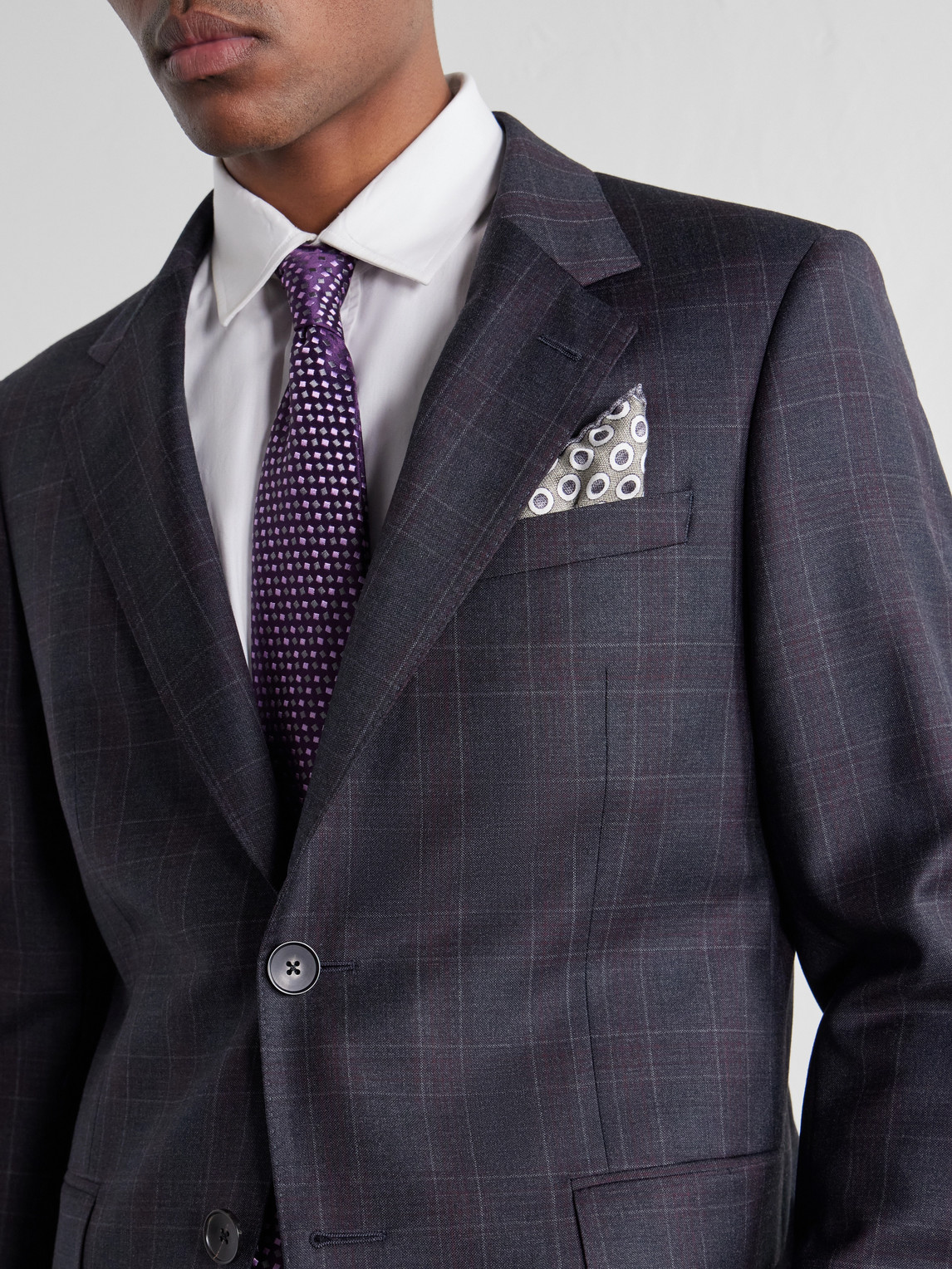 Mr P. - Checked Wool Suit Jacket