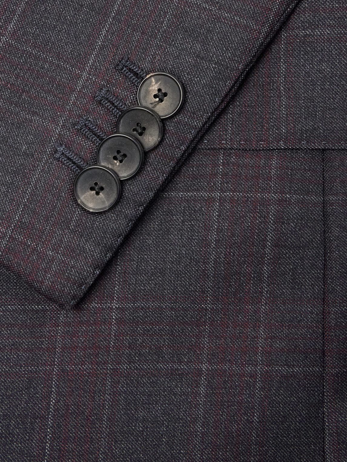 Mr P. - Checked Wool Suit Jacket
