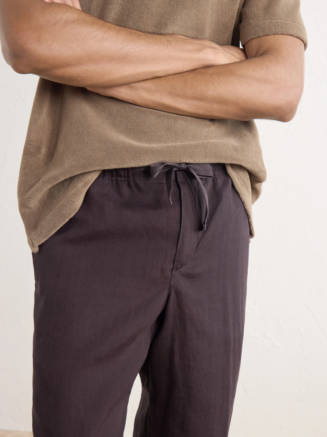 Alex Straight-Leg Linen Trousers