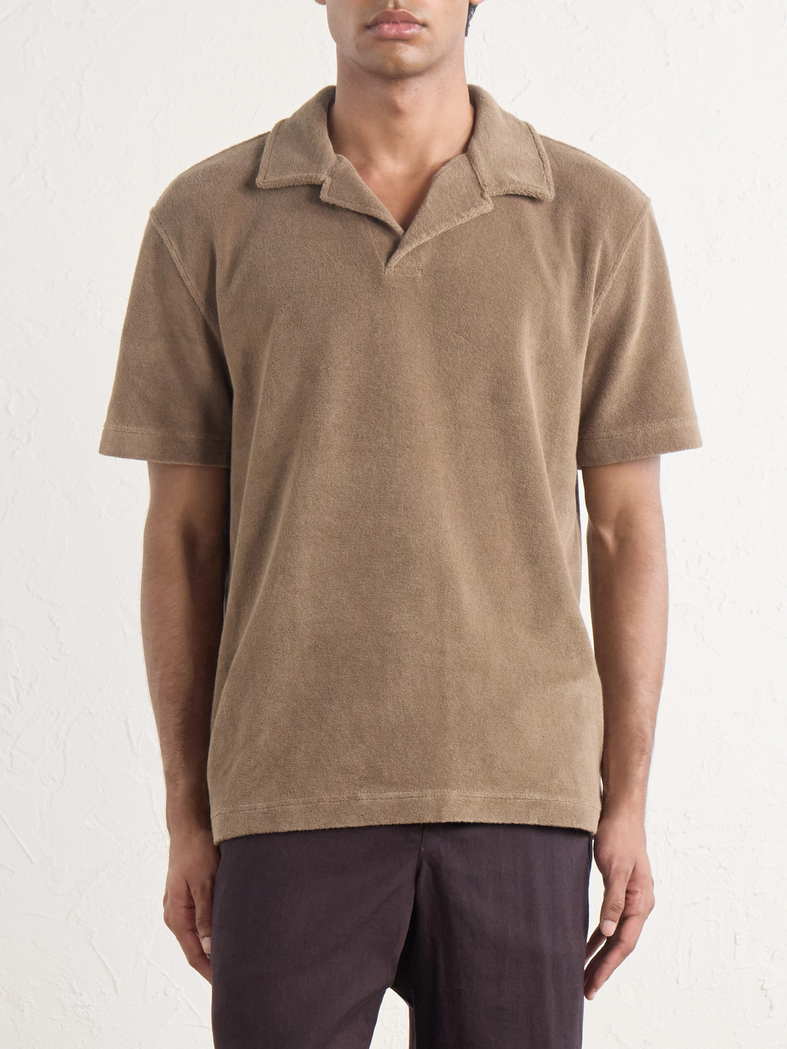 Cotton-Terry Polo Shirt