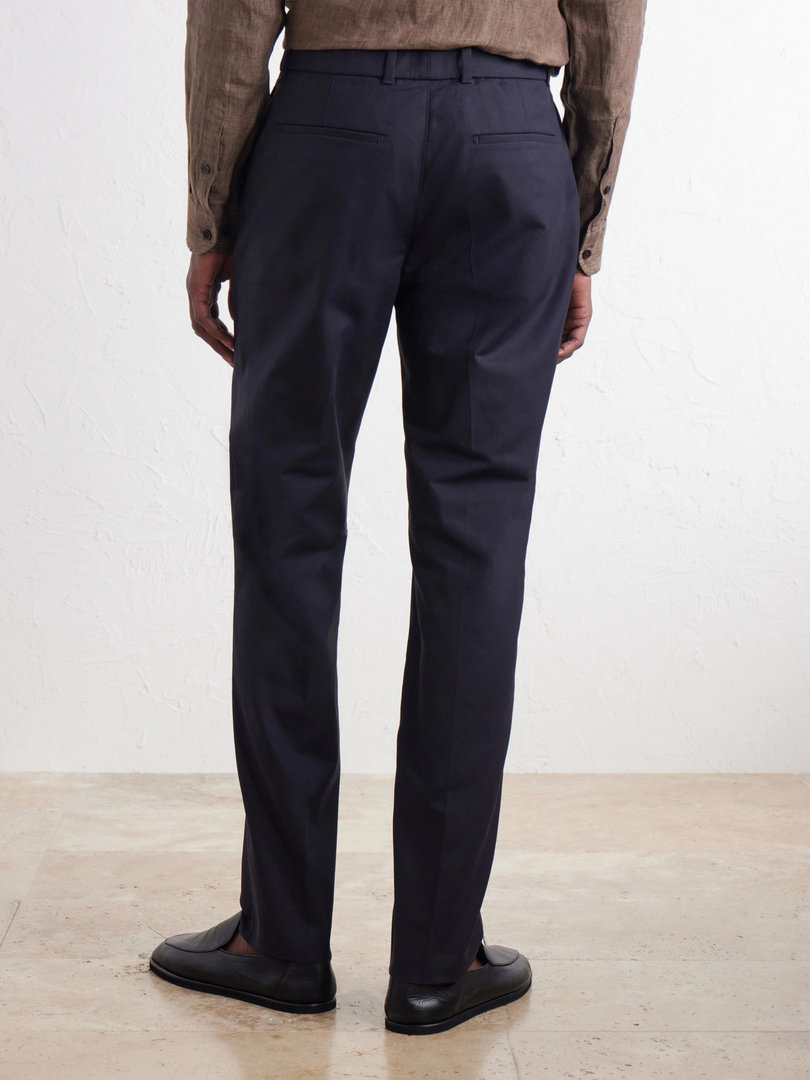 Ray Straight-Leg Cotton-Blend Trousers