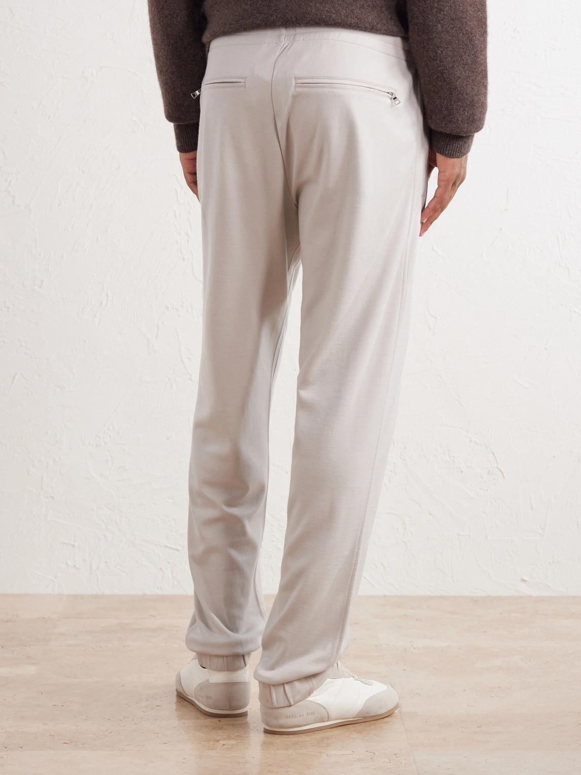 Tapered Wool-Jersey Sweatpants