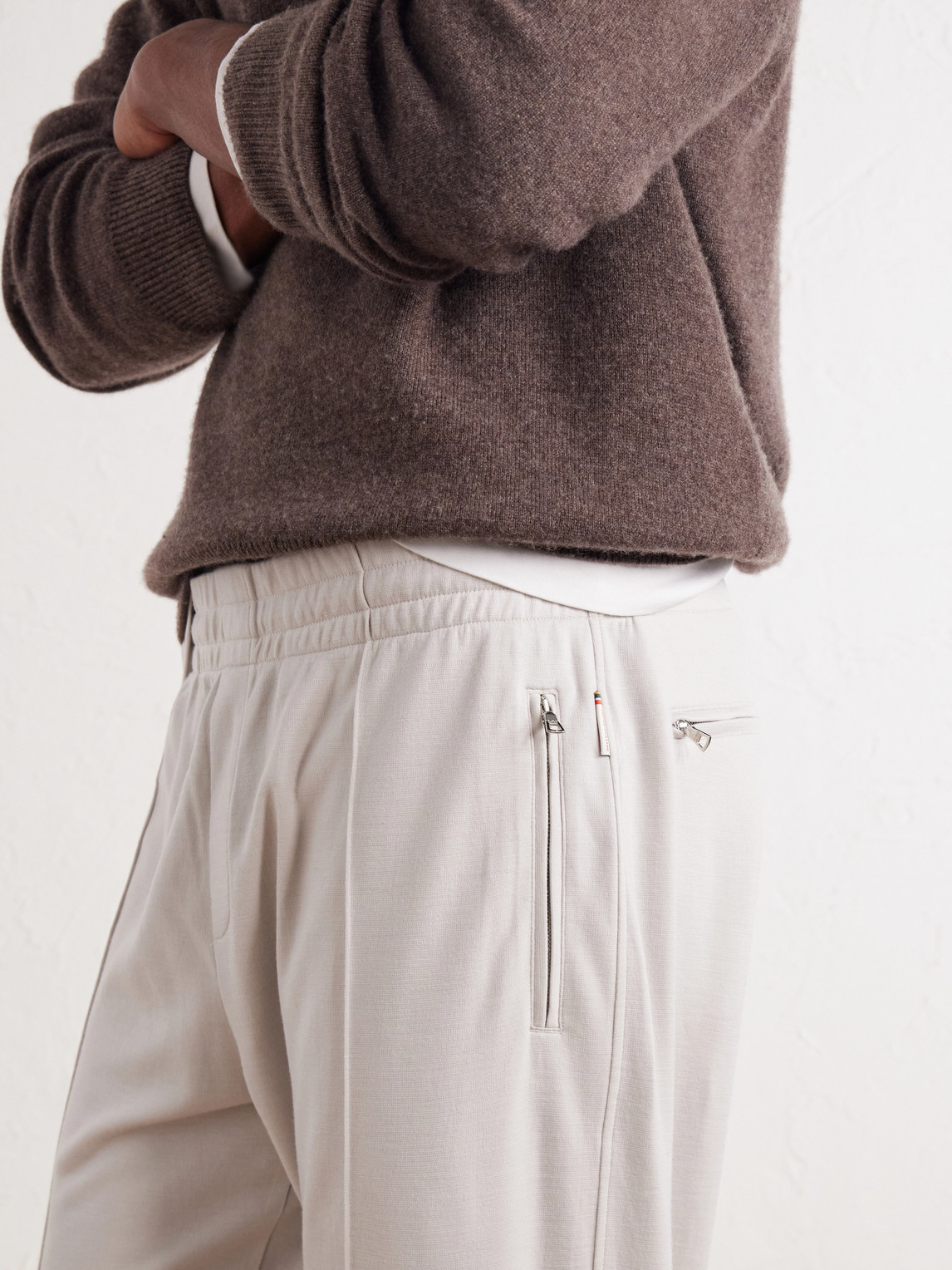 Tapered Wool-Jersey Sweatpants