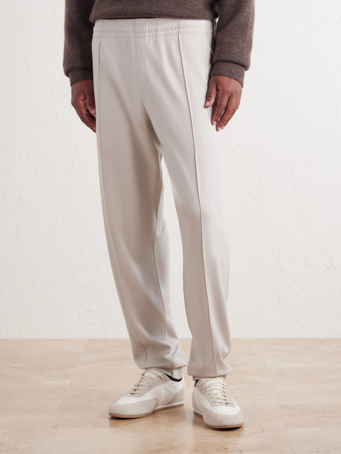 Tapered Wool-Jersey Sweatpants