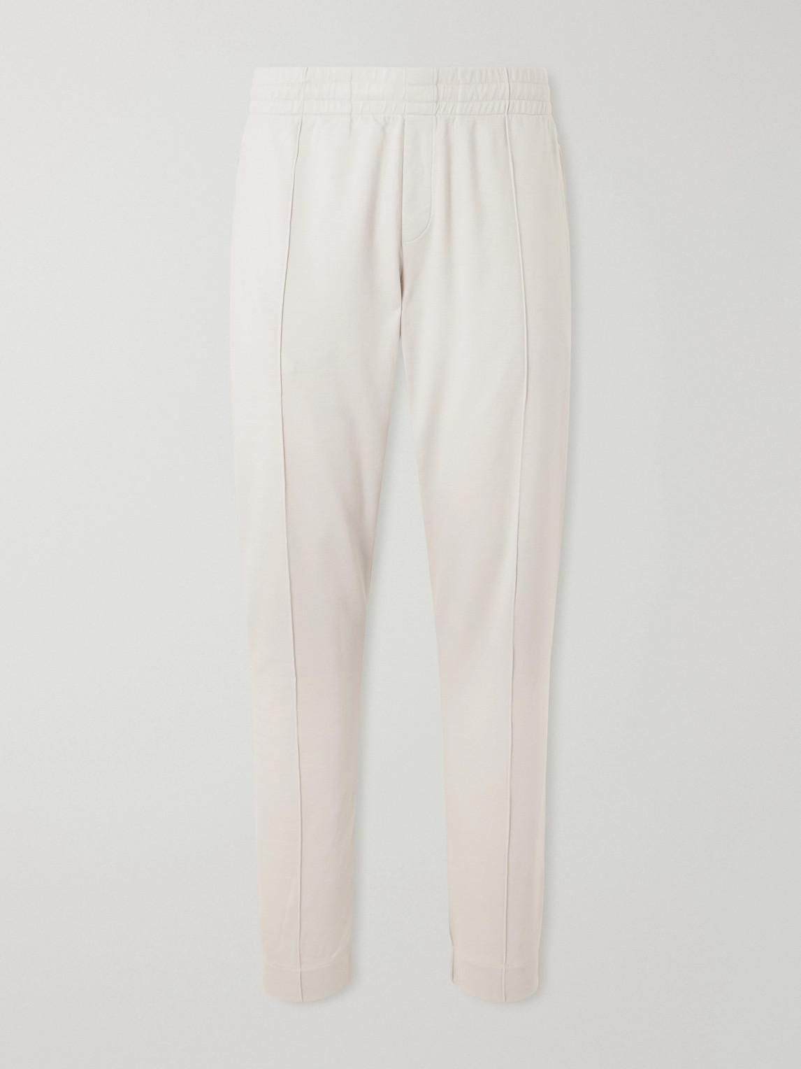 Orlebar Brown Tapered Wool-jersey Sweatpants In Neutral