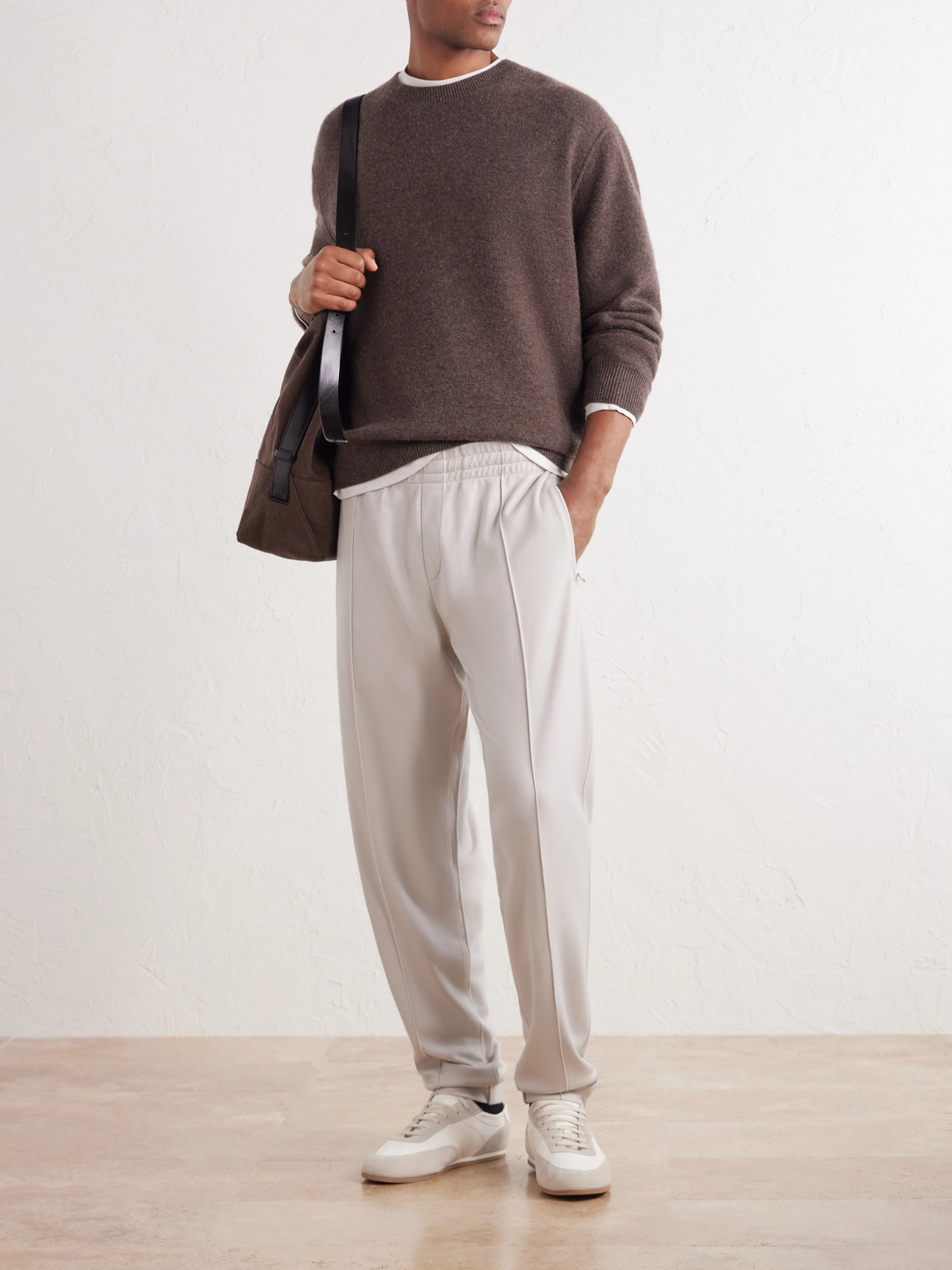 Tapered Wool-Jersey Sweatpants
