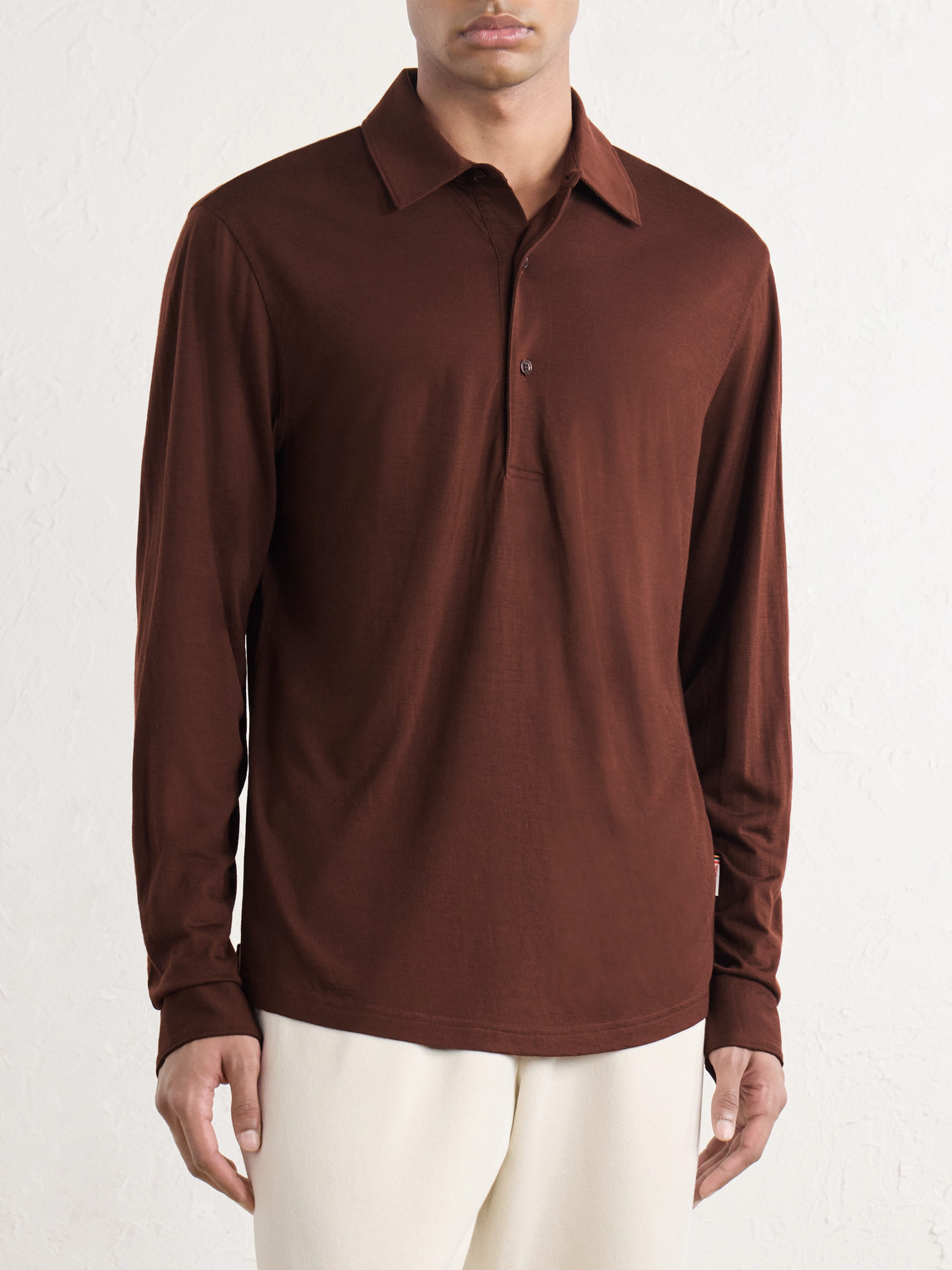 Sebastian Wool-Jersey Polo Shirt