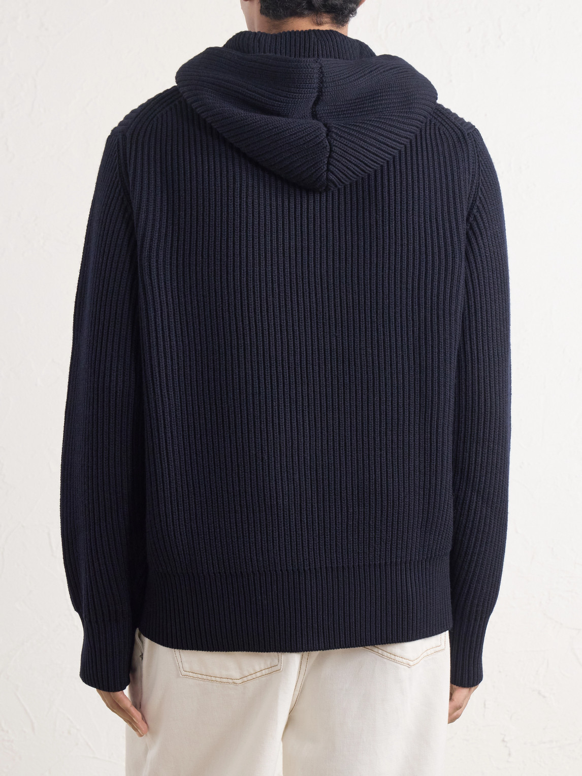 Kirk Ribbed Merino Wool Hoodie