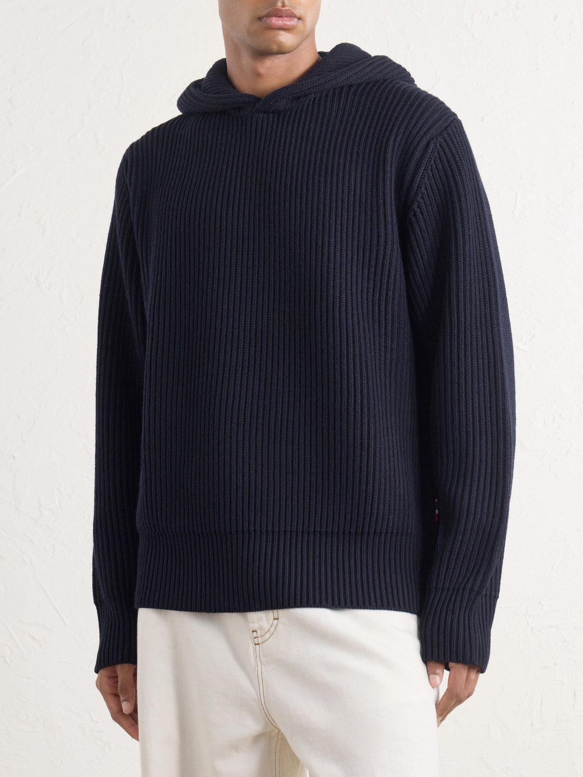 Kirk Ribbed Merino Wool Hoodie
