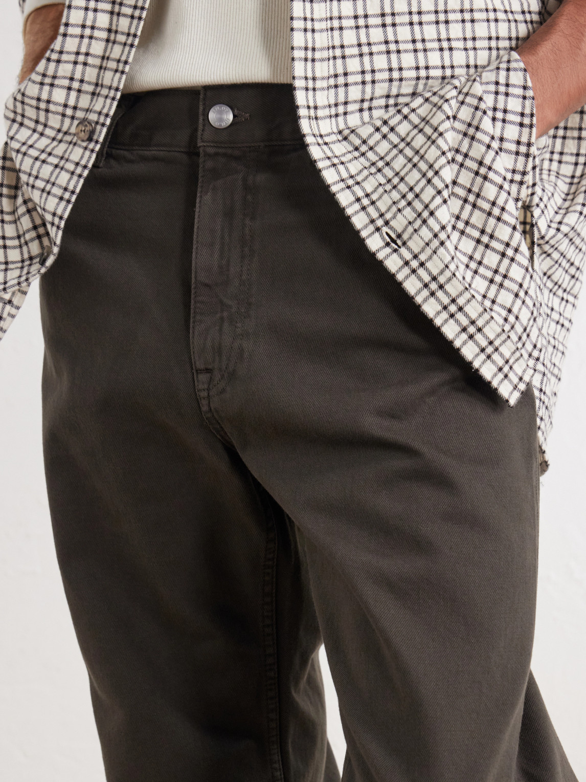 Otis 1874 Straight-Leg Organic Cotton-Gabardine Trousers