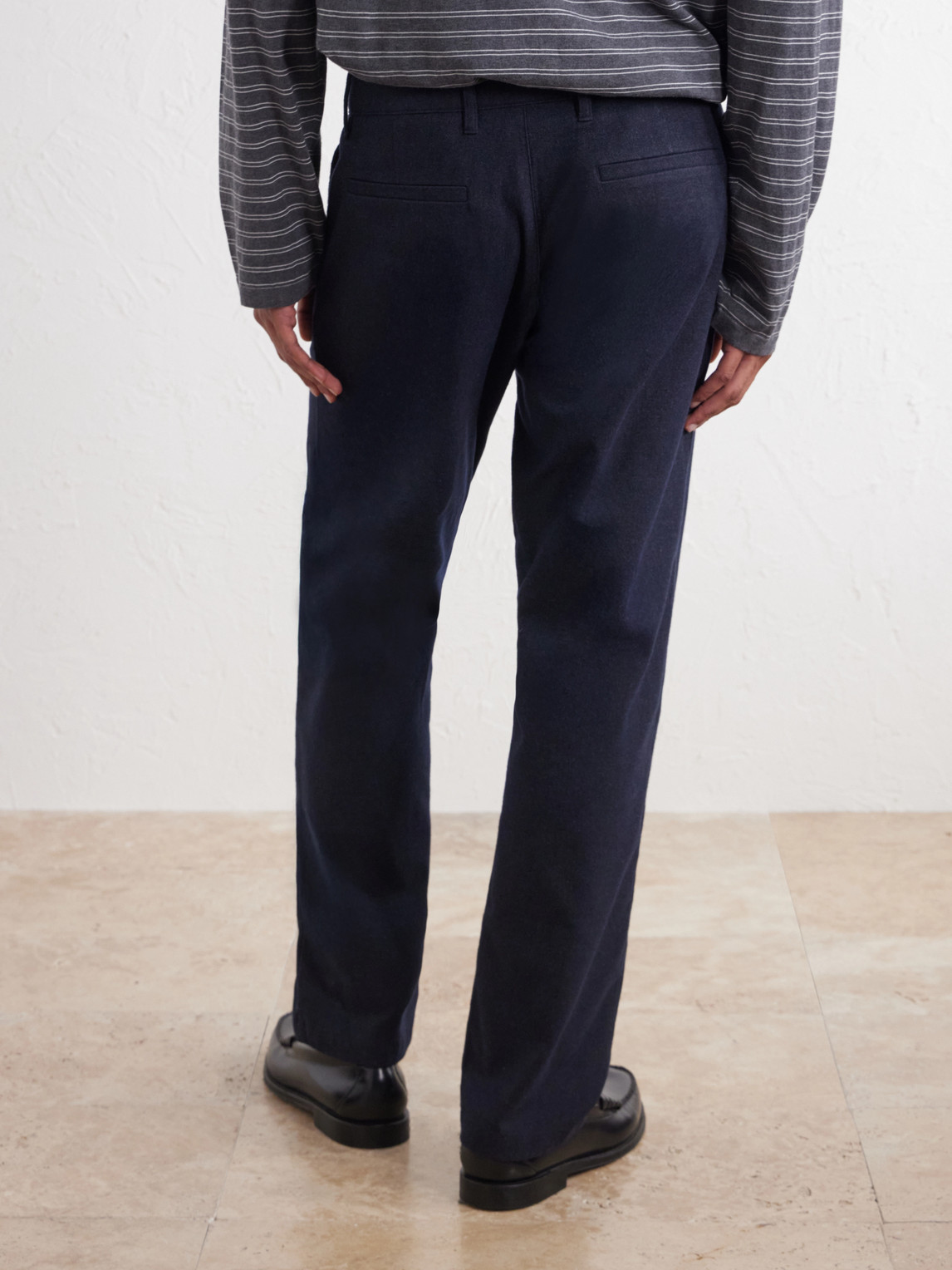 Aden 1067 Straight-Leg Recycled Grain De Poudre Trousers