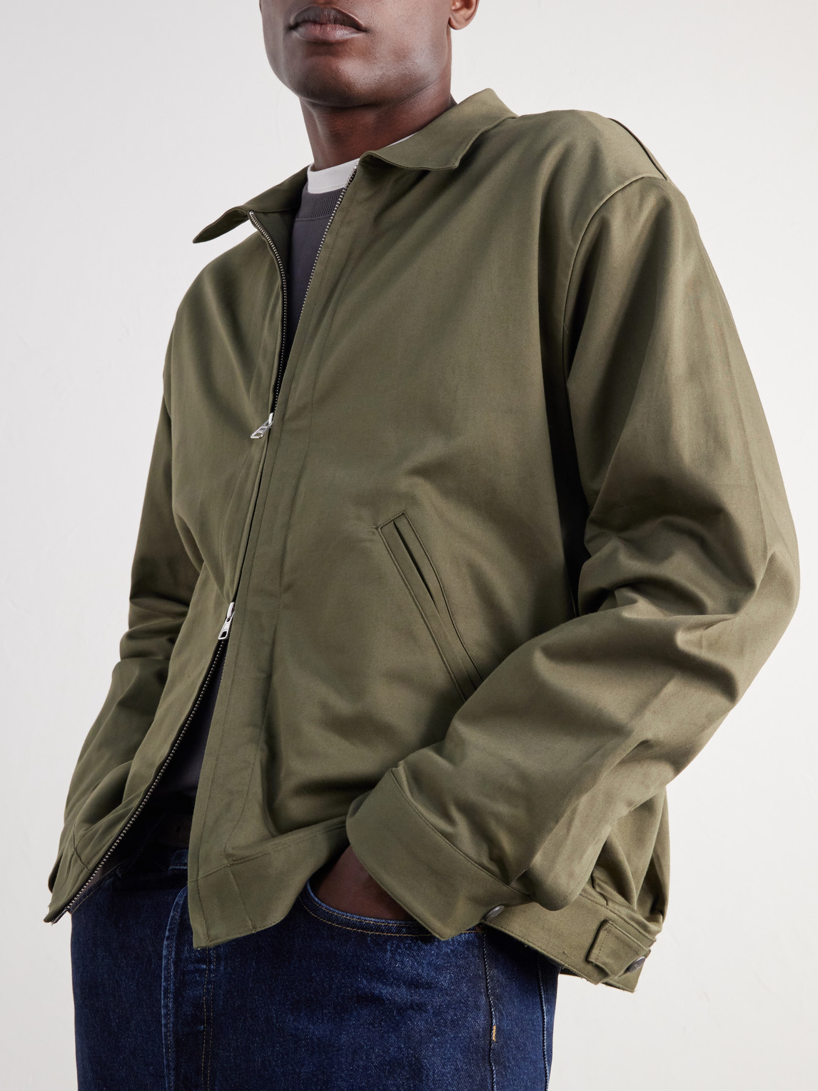 Petrus 1420 Organic Stretch-Cotton Satin Jacket