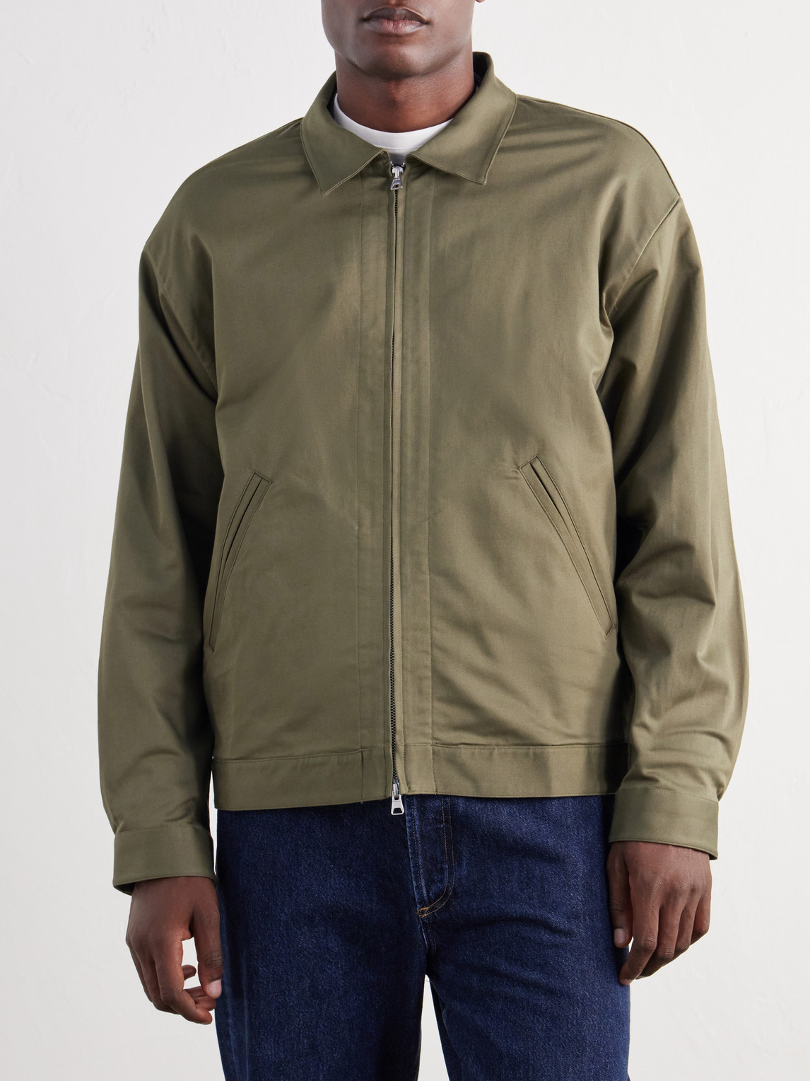 Petrus 1420 Organic Stretch-Cotton Satin Jacket