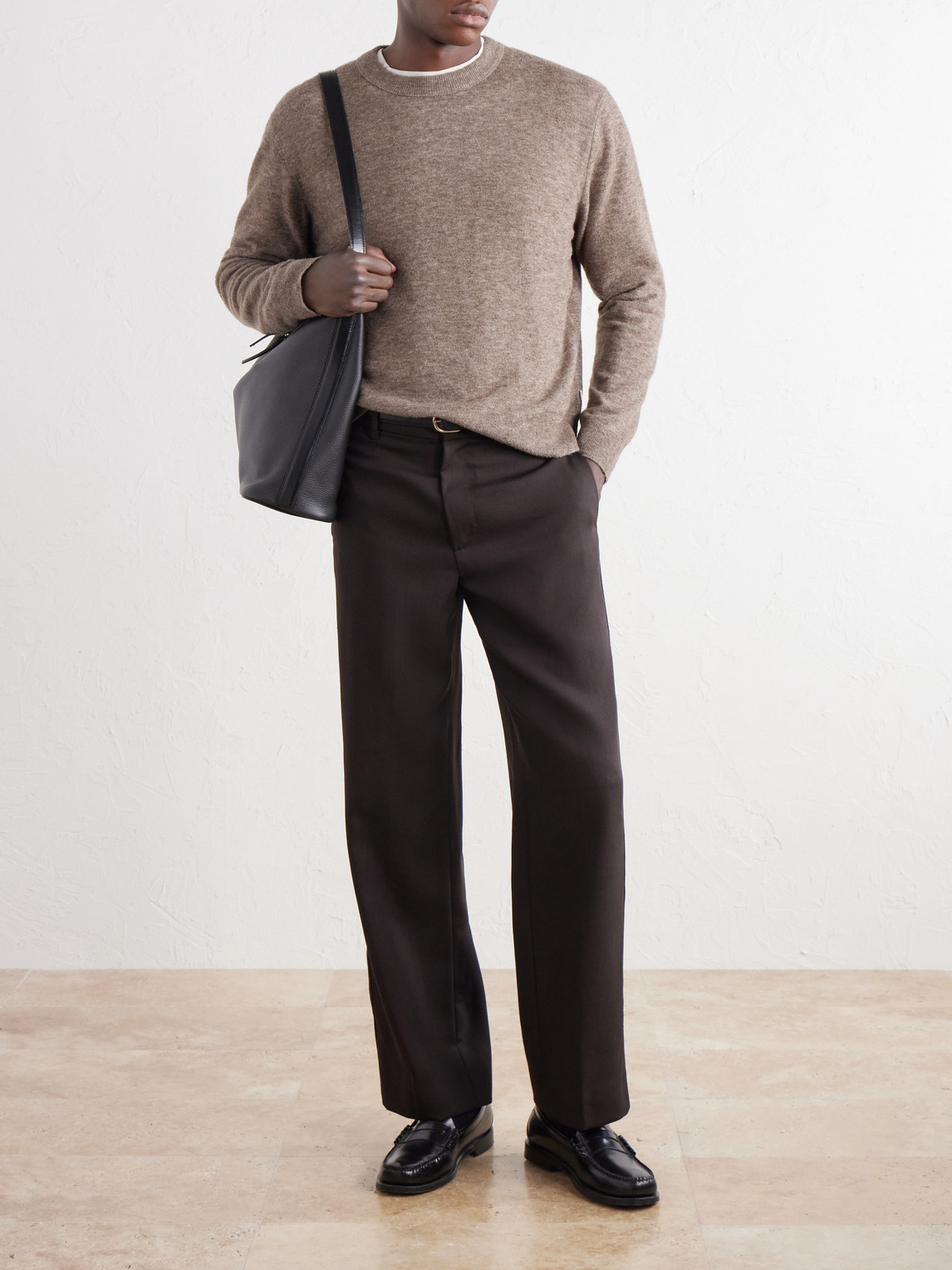 Gavin 60073 Wool-Blend Bouclé Sweater