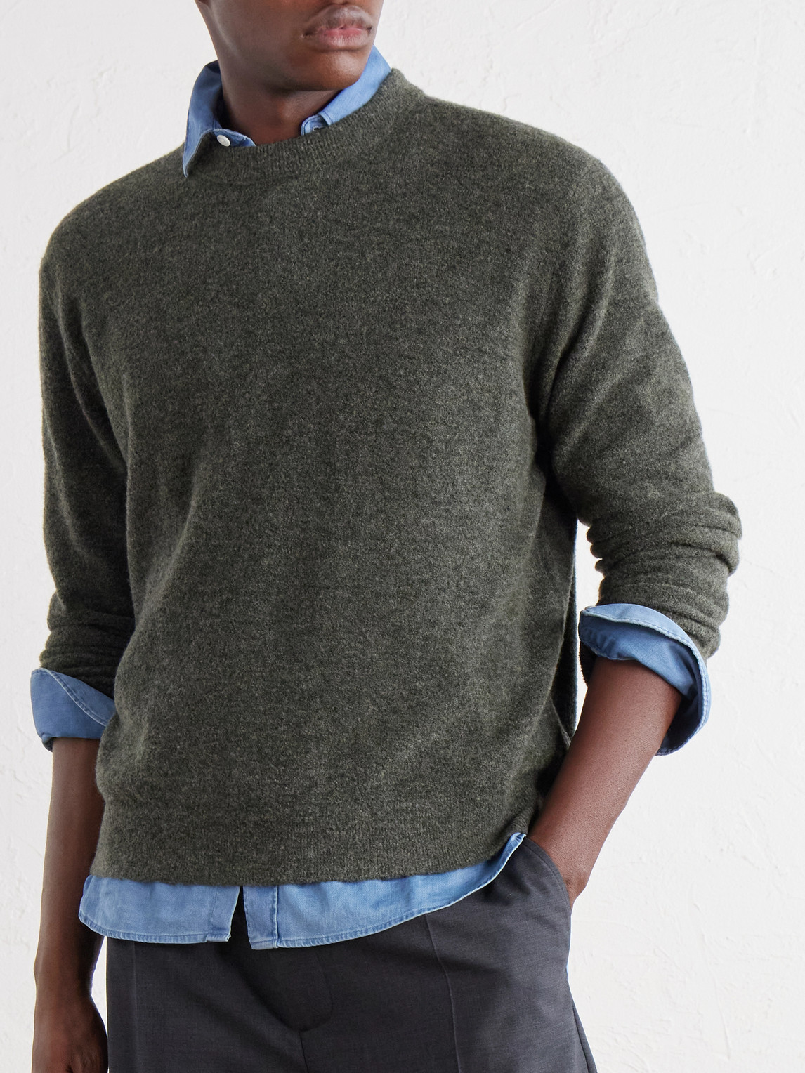 Gavin 60073 Wool-Blend Bouclé Sweater