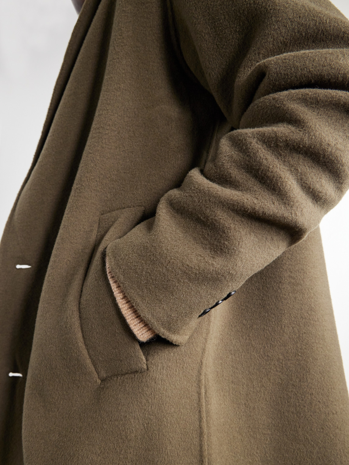 Kendrick 8447 Brushed Wool-Blend Twill Coat