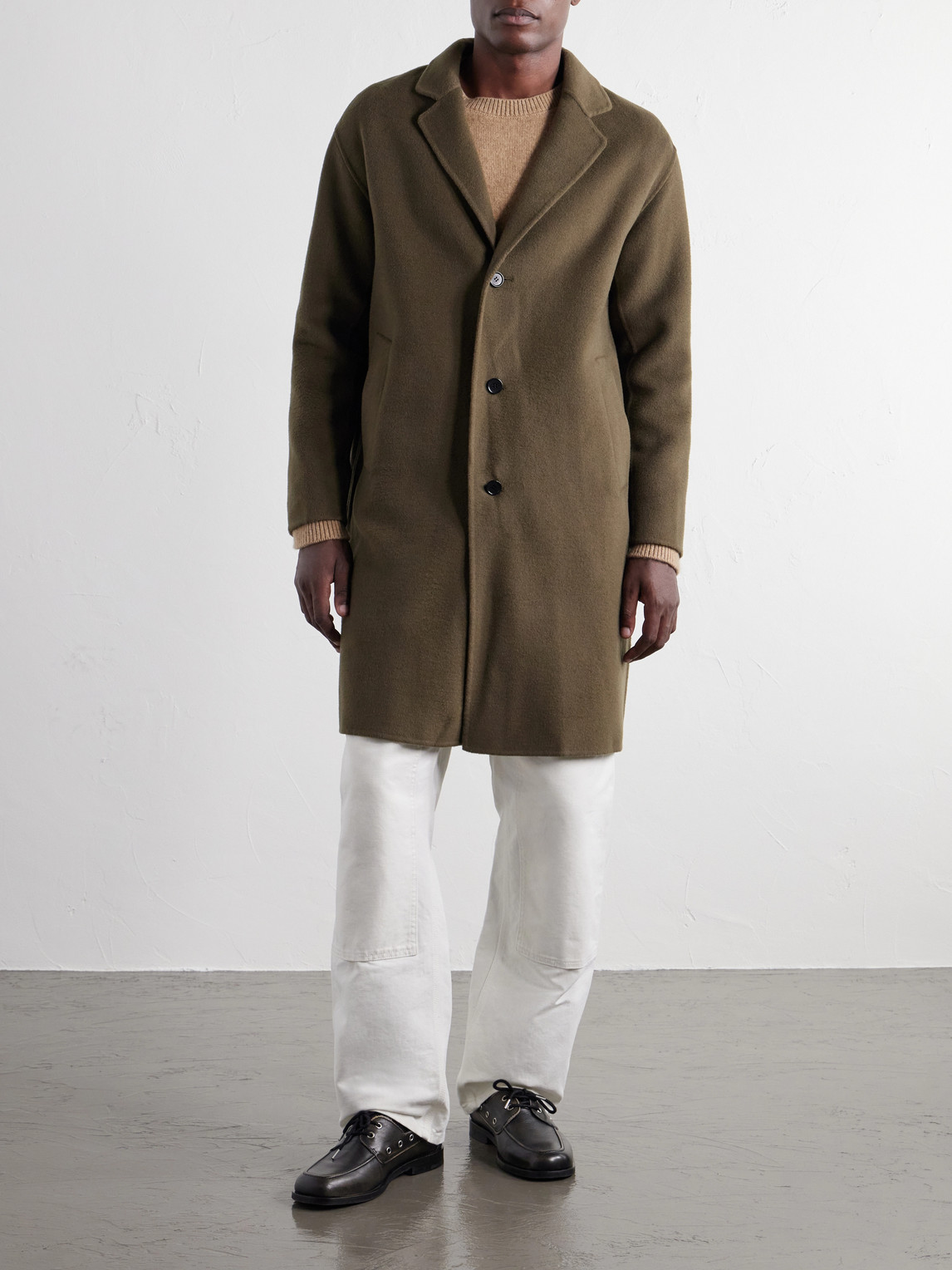 Kendrick 8447 Brushed Wool-Blend Twill Coat