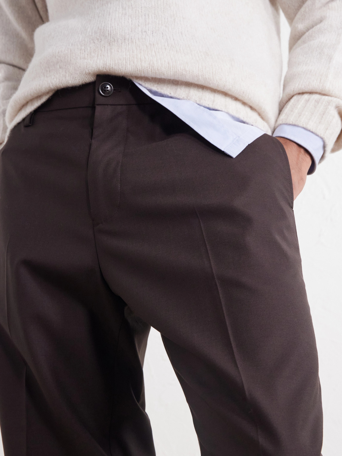 Brendan 10037 Straight-Leg Woven Trousers