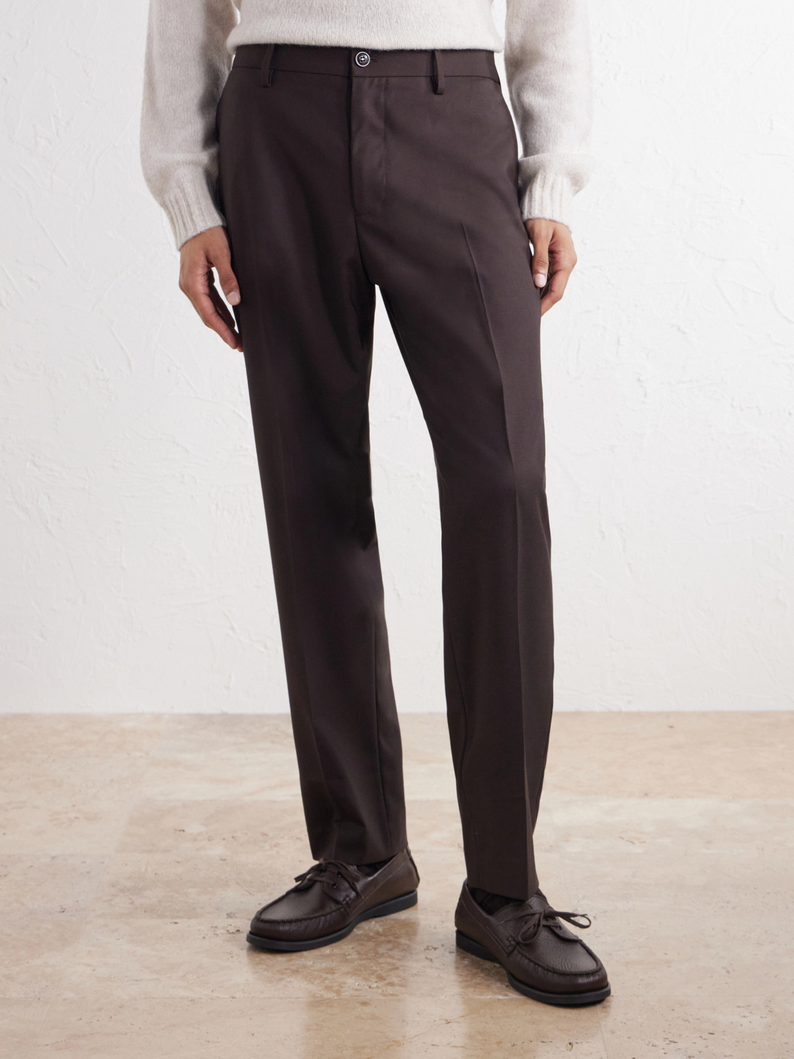 Brendan 10037 Straight-Leg Woven Trousers