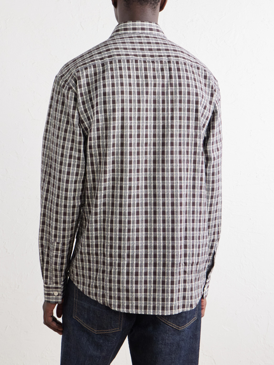 Deon 50007 Checked Mouliné Woven Organic Cotton Shirt