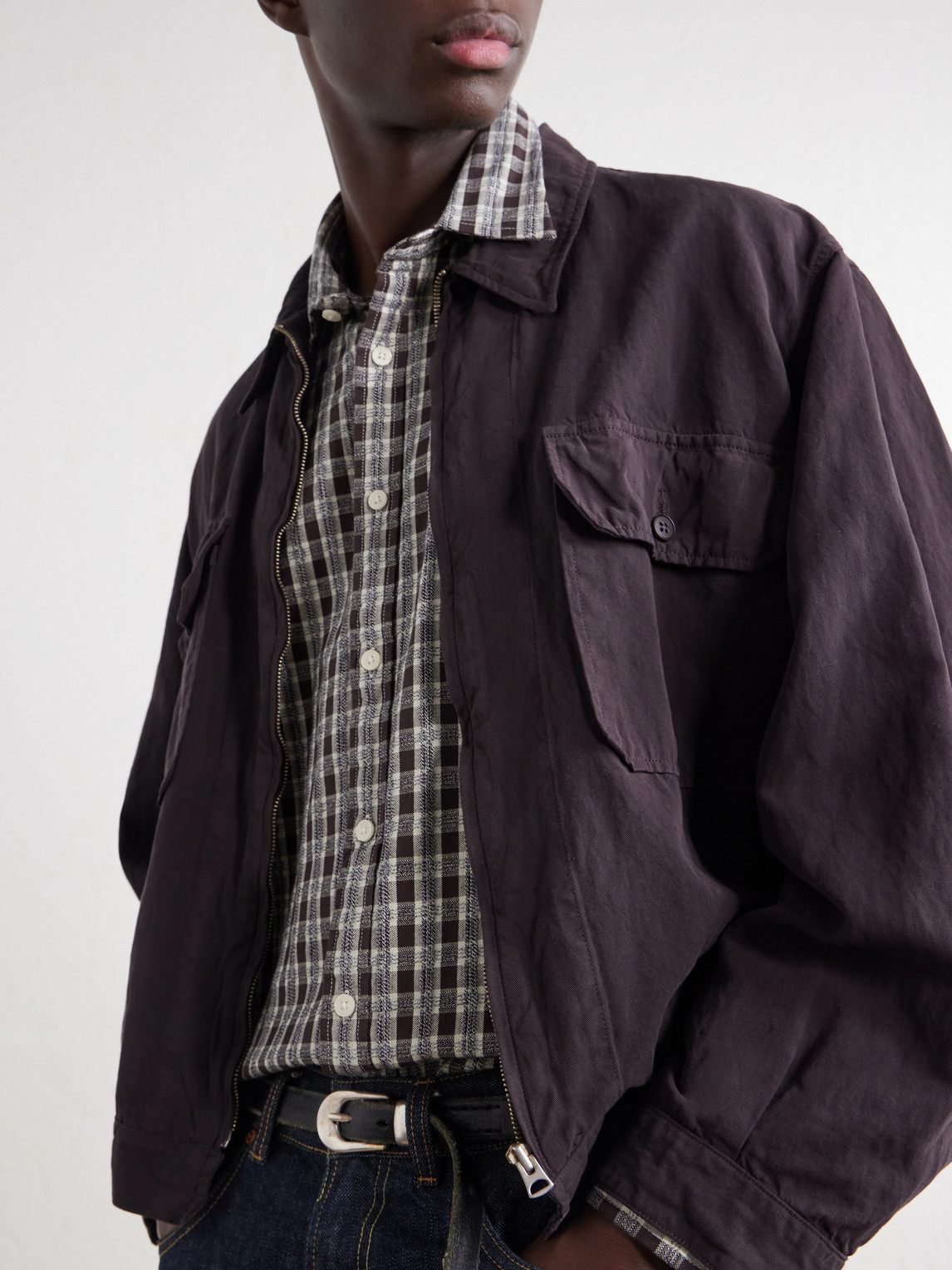 Deon 50007 Checked Mouliné Woven Organic Cotton Shirt