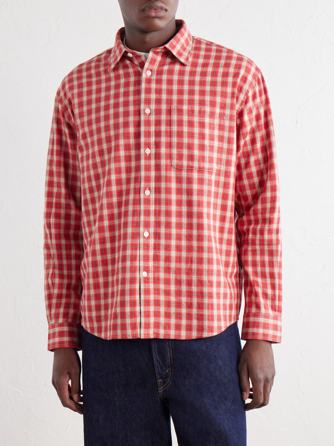 Deon 5465 Checked Organic Cotton-Flannel Shirt