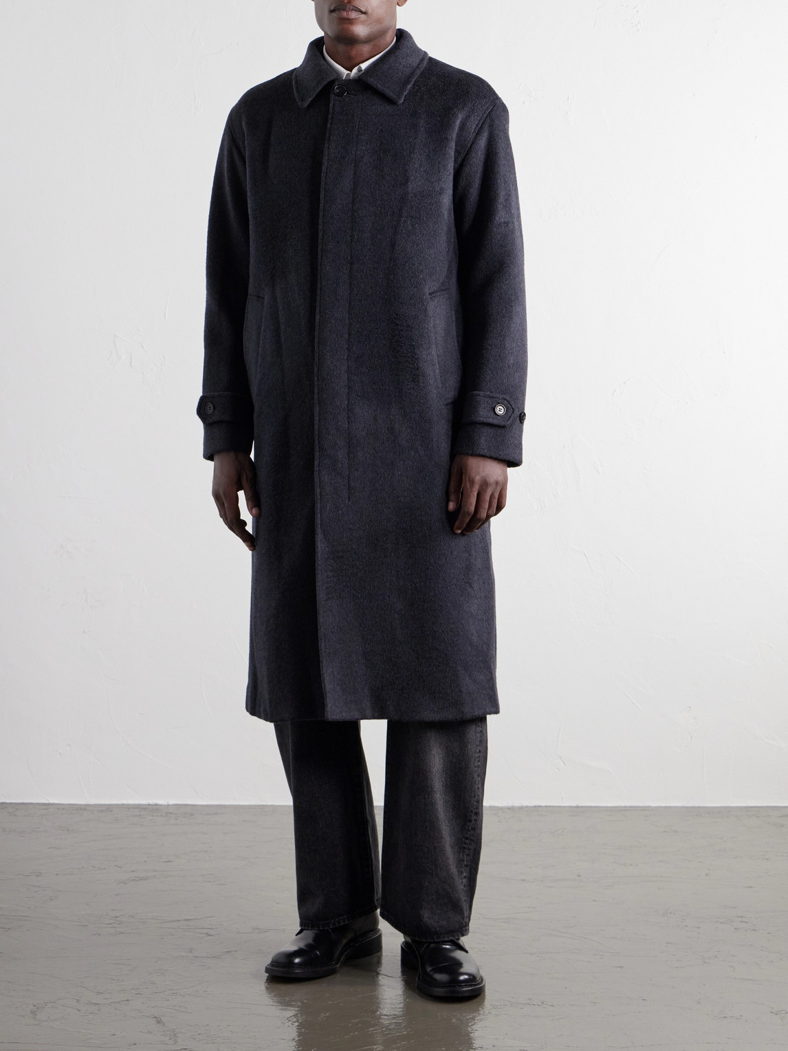 Gibson 80040 Brushed Wool-Blend Flannel Coat