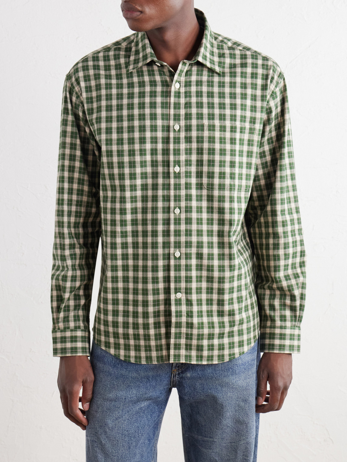 Deon 5465 Checked Organic Cotton-Flannel Shirt