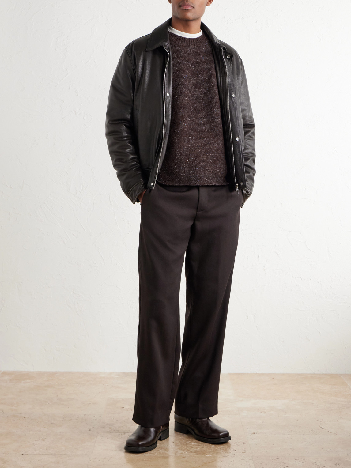 Jim 60074 Wool-Blend Knitted Crewneck