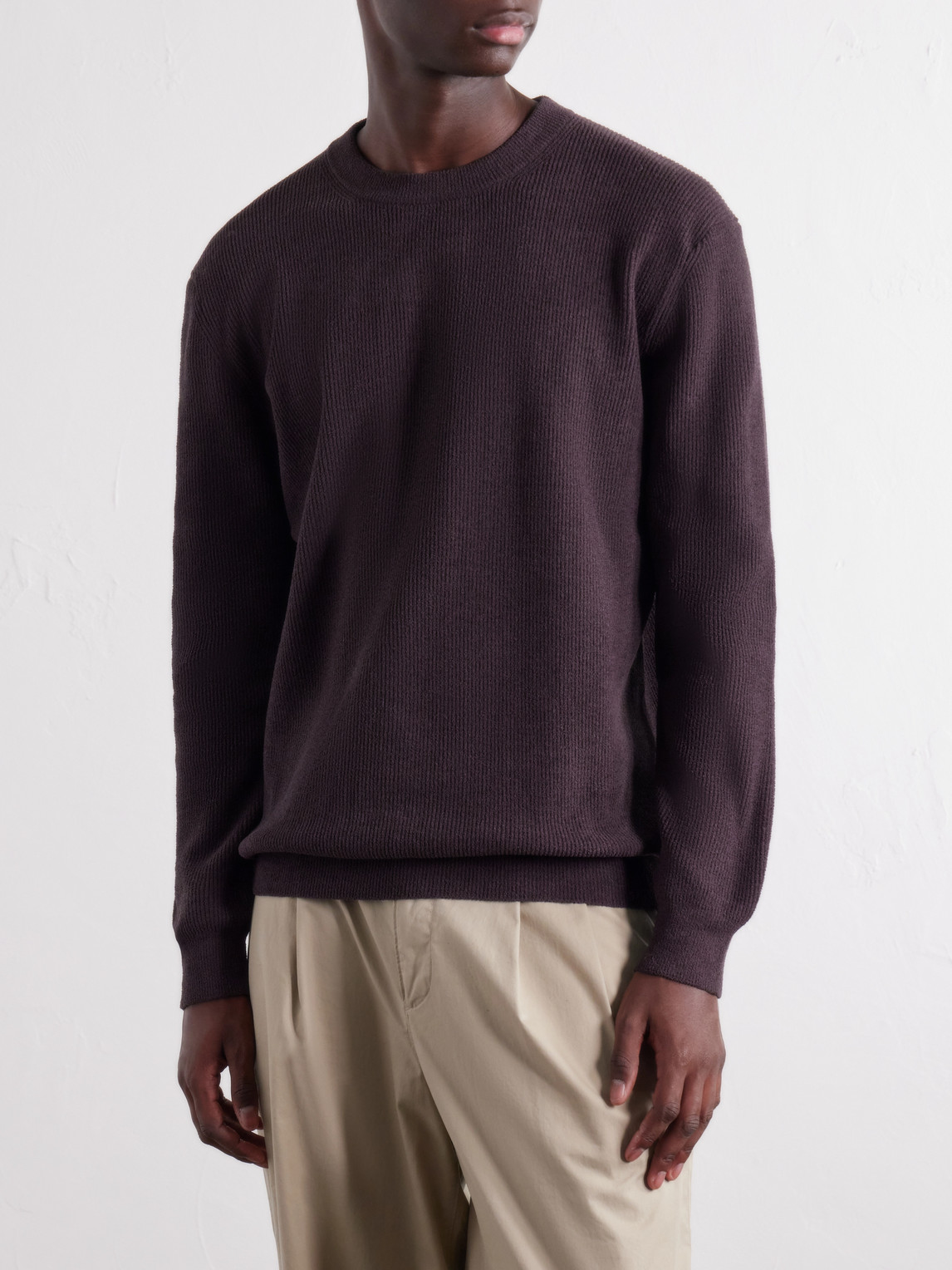 Danny 6429 Ribbed Chenille Sweater