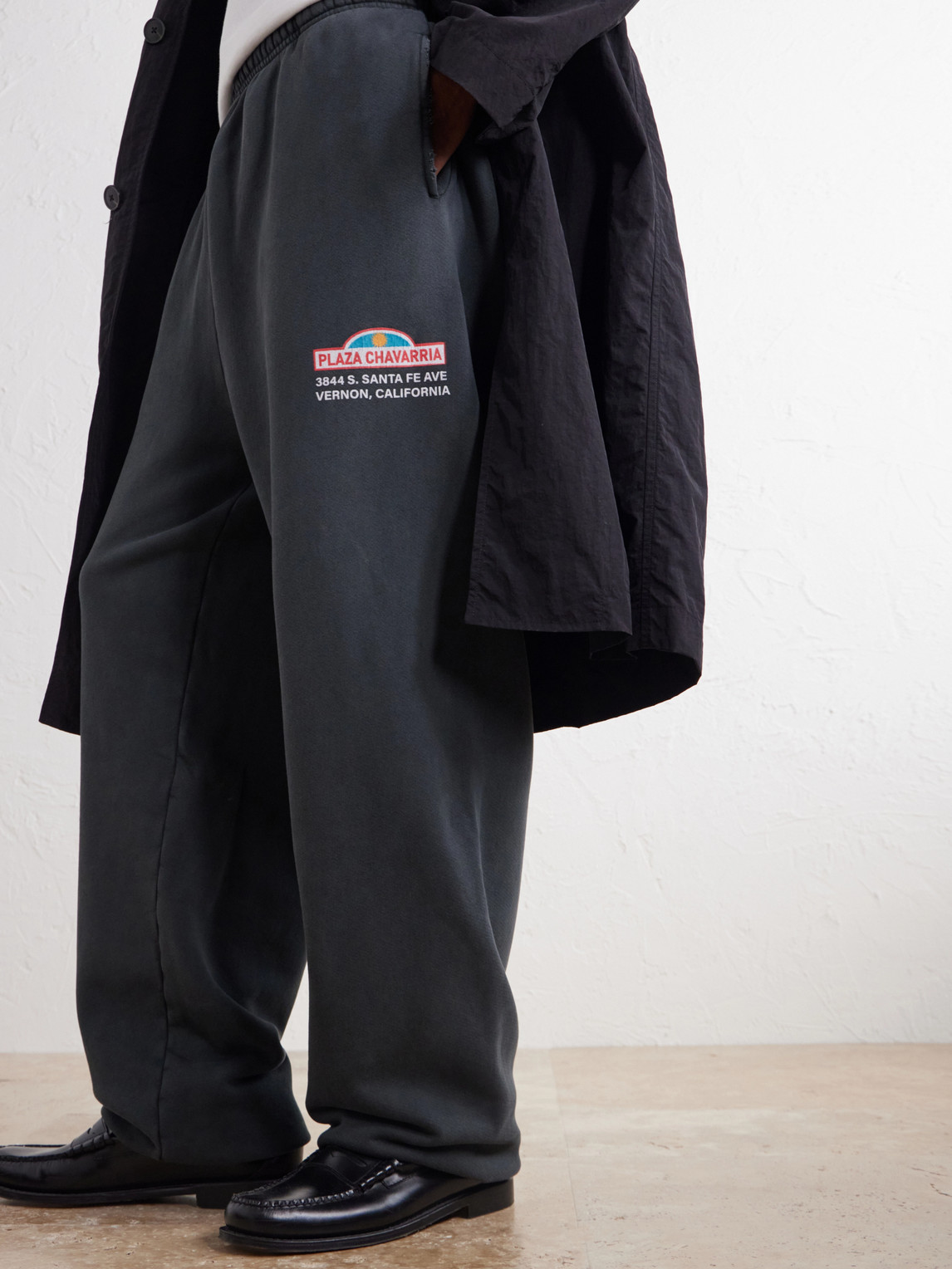 Wide-Leg Printed Cotton-Jersey Sweatpants