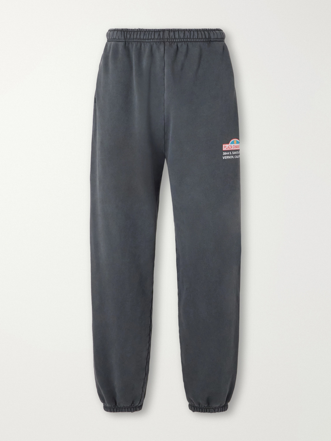 Wide-Leg Printed Cotton-Jersey Sweatpants