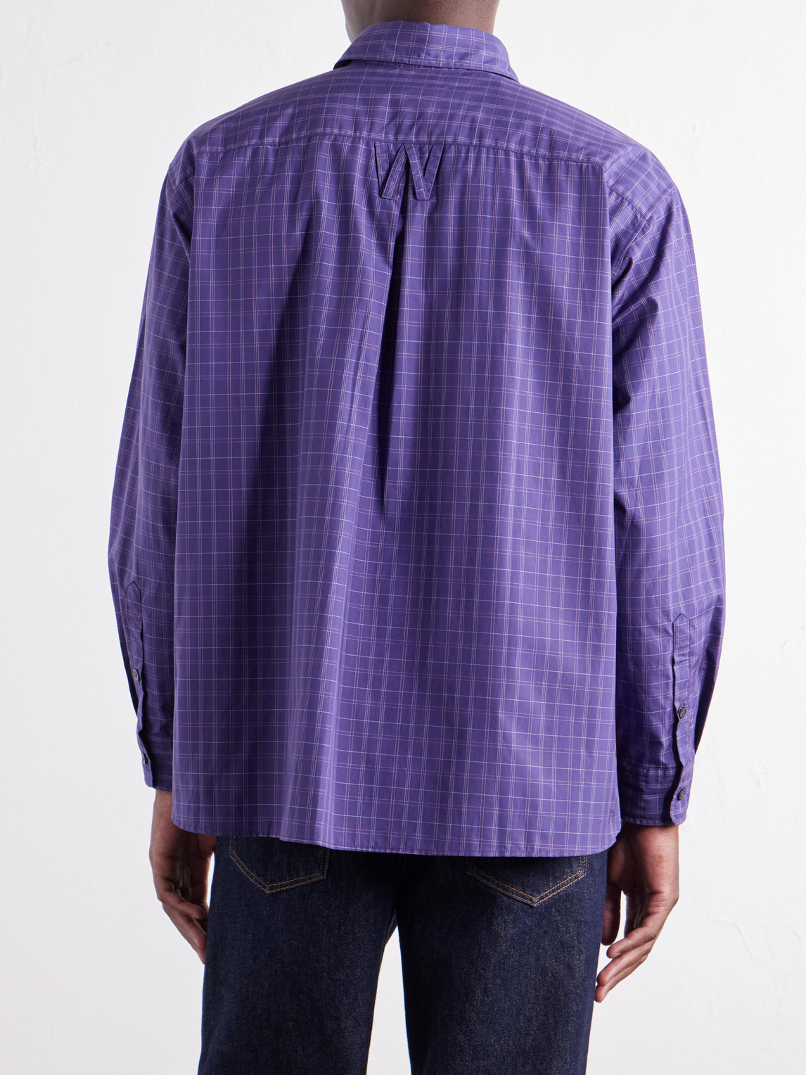 Veterano Checked Cotton-Poplin Shirt