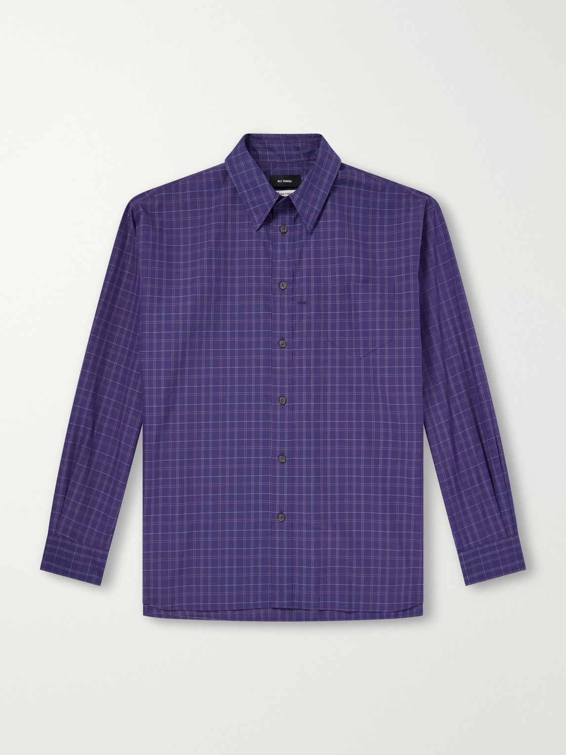 Veterano Checked Cotton-Poplin Shirt