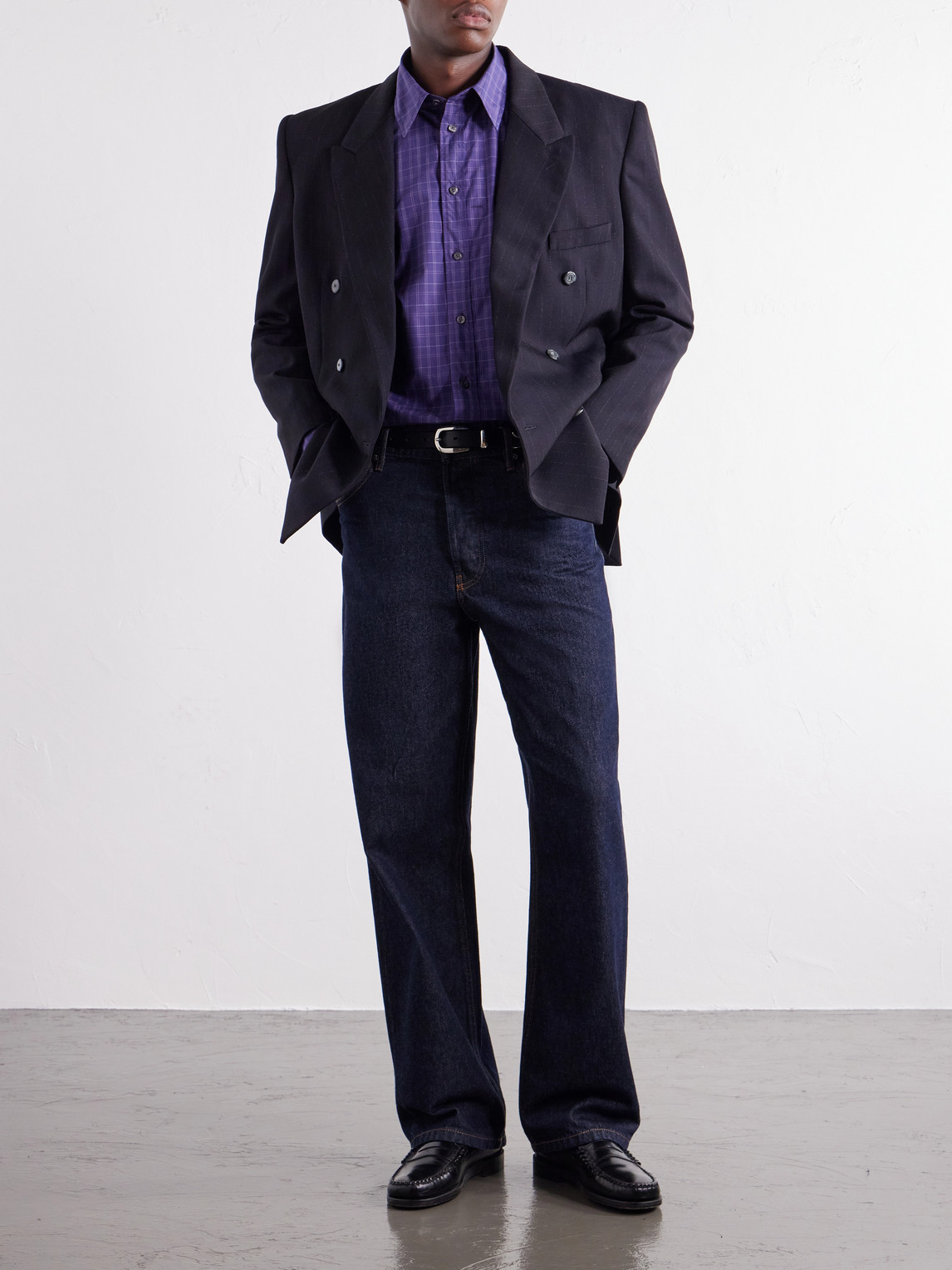 Veterano Checked Cotton-Poplin Shirt