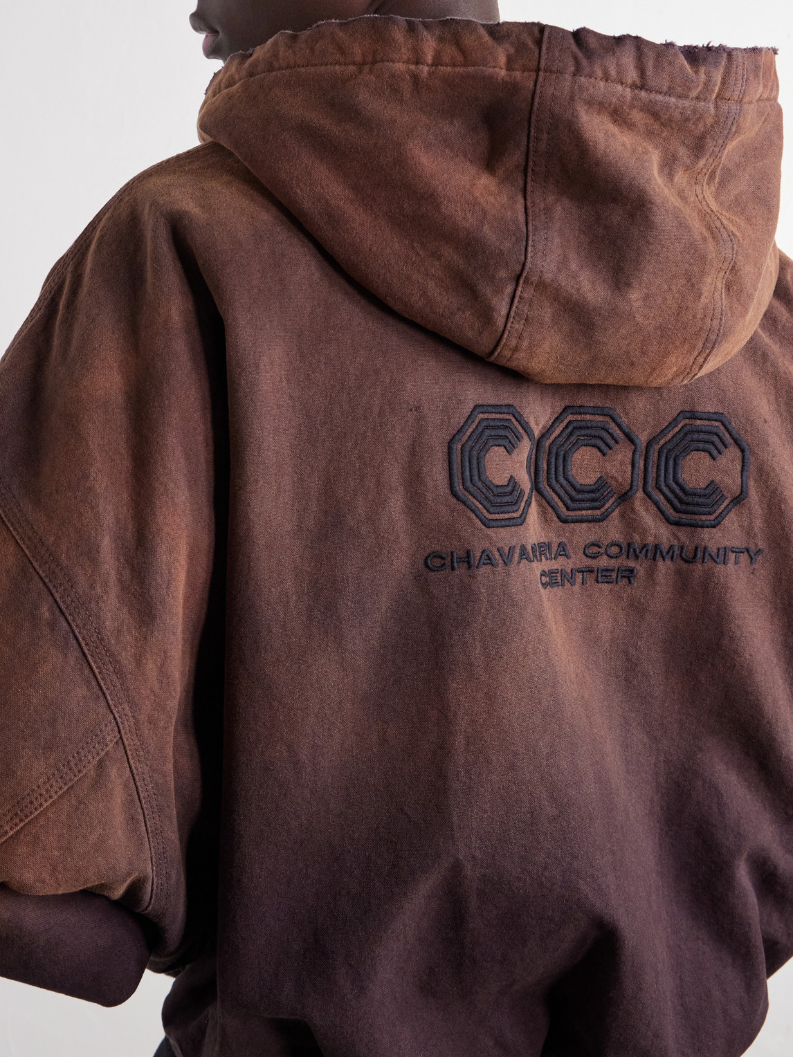 Juggernaut Logo-Embroidered Ombré Cotton-Canvas Bomber Jacket