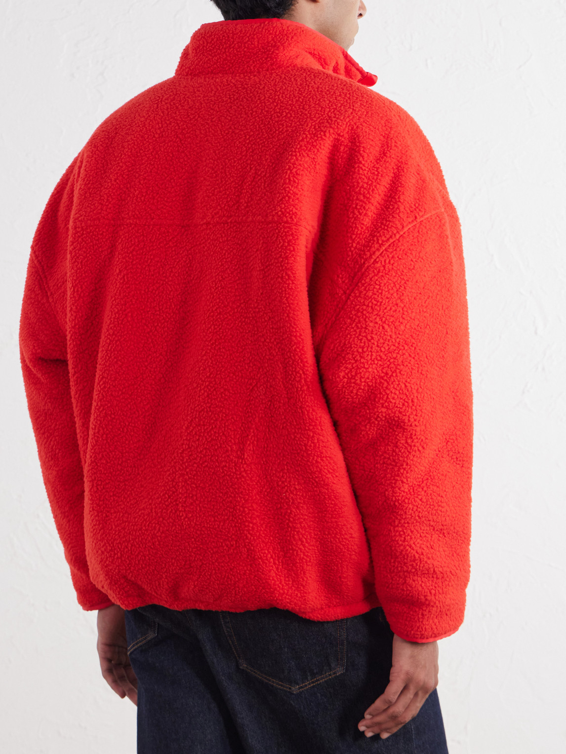 Logo-Appliquéd Fleece Jacket
