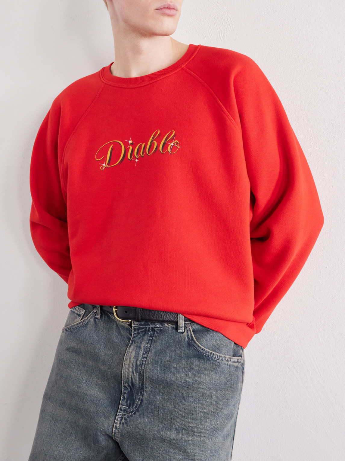 Diablo Printed Cotton-Jersey Sweatshirt