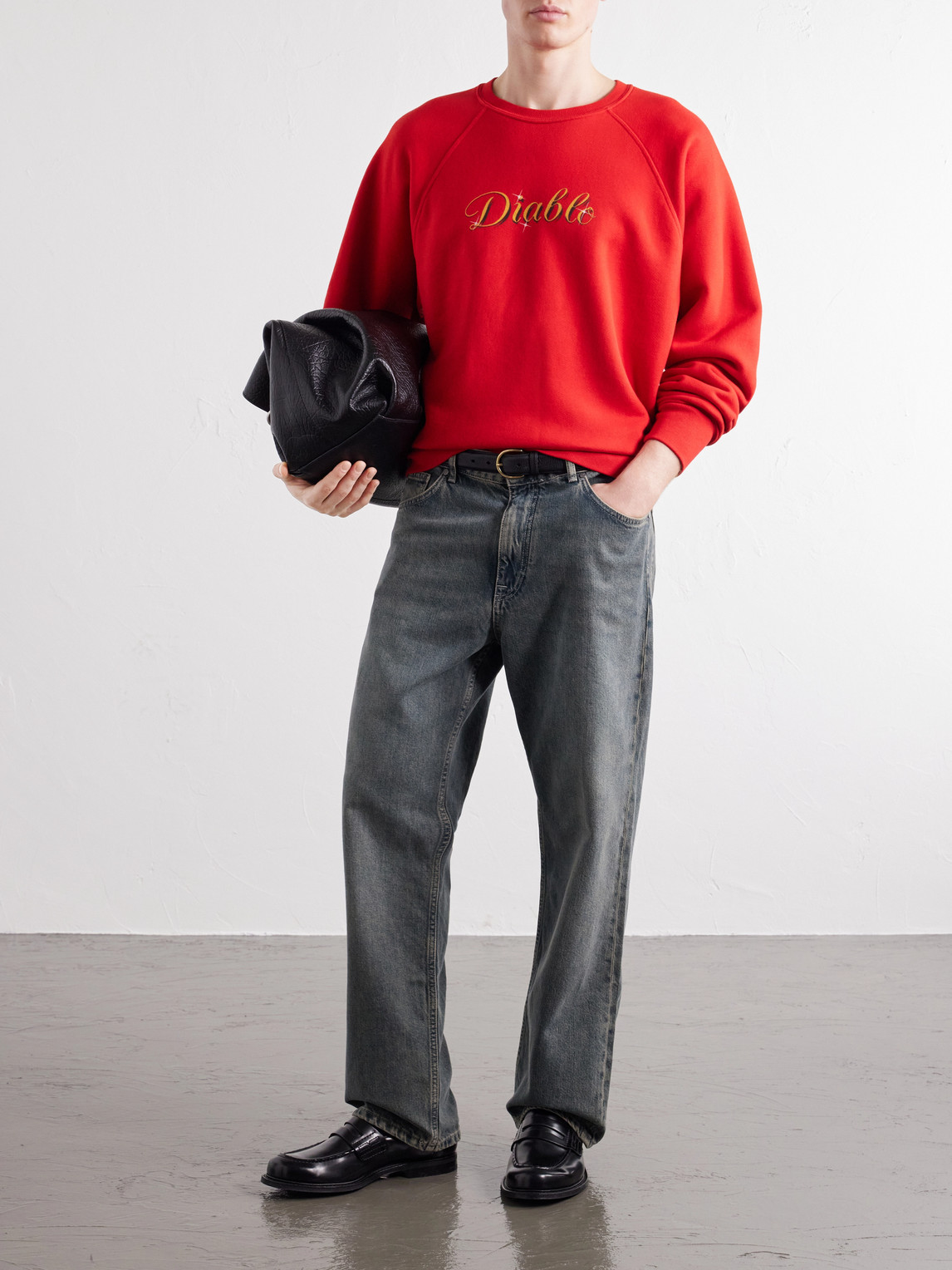 Diablo Printed Cotton-Jersey Sweatshirt
