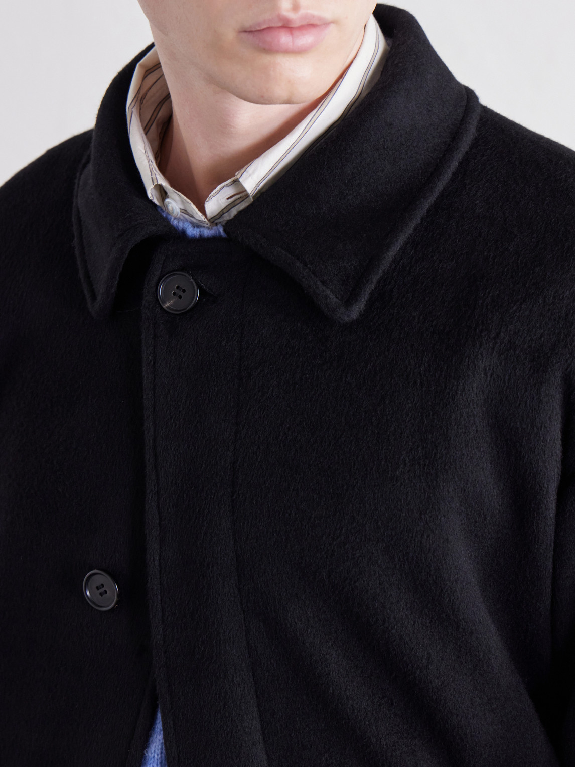 Gibson 80040 Brushed Wool-Blend Flannel Coat
