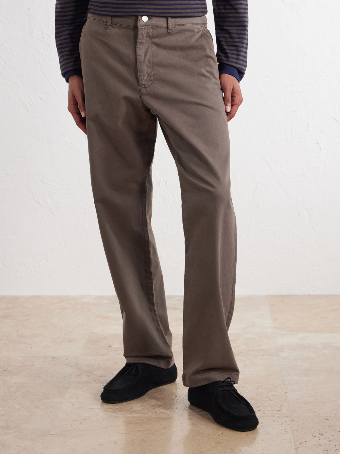 Aden 1923 Straight-Leg Organic Cotton-Blend Twill Trousers