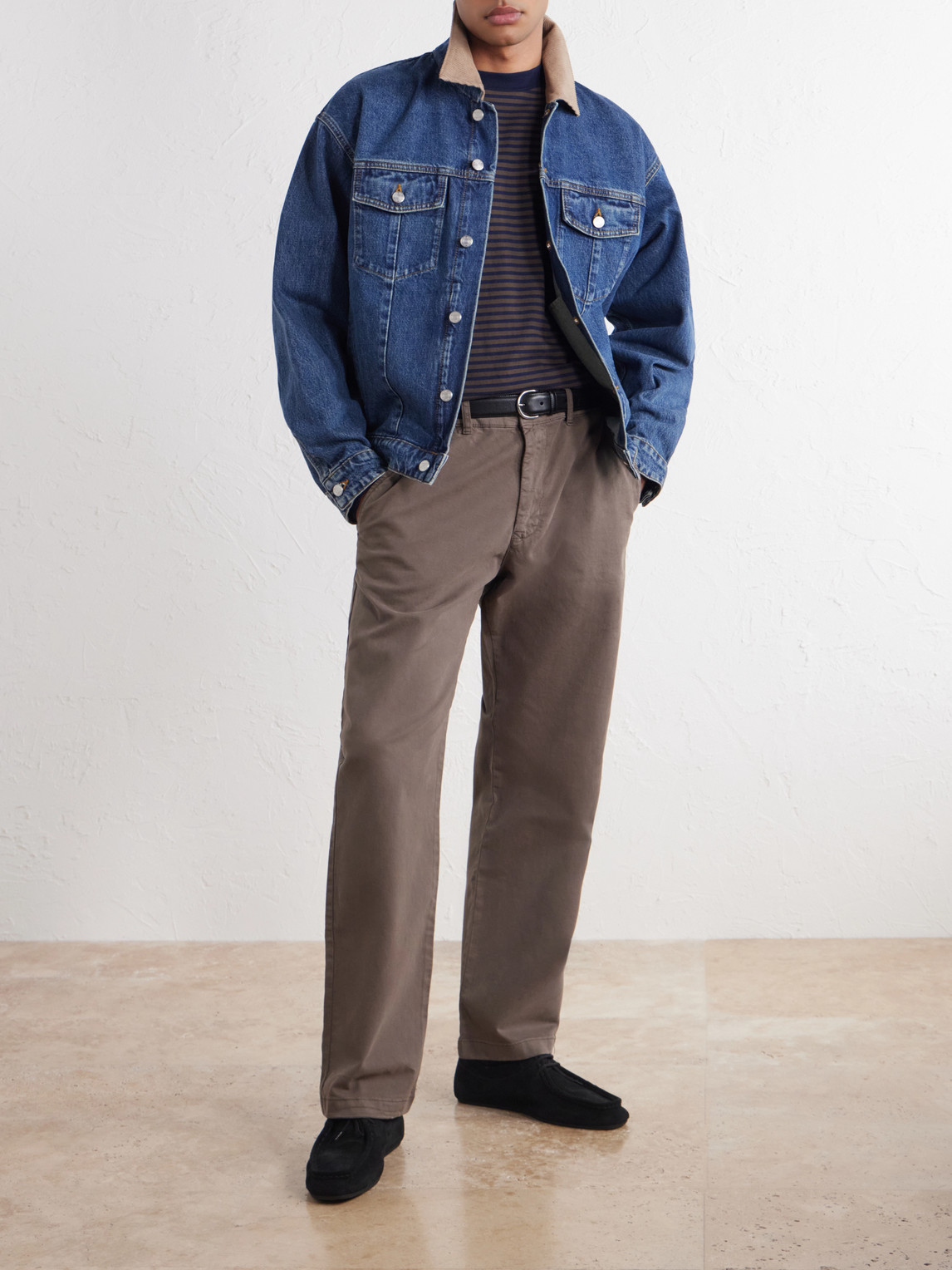 Aden 1923 Straight-Leg Organic Cotton-Blend Twill Trousers