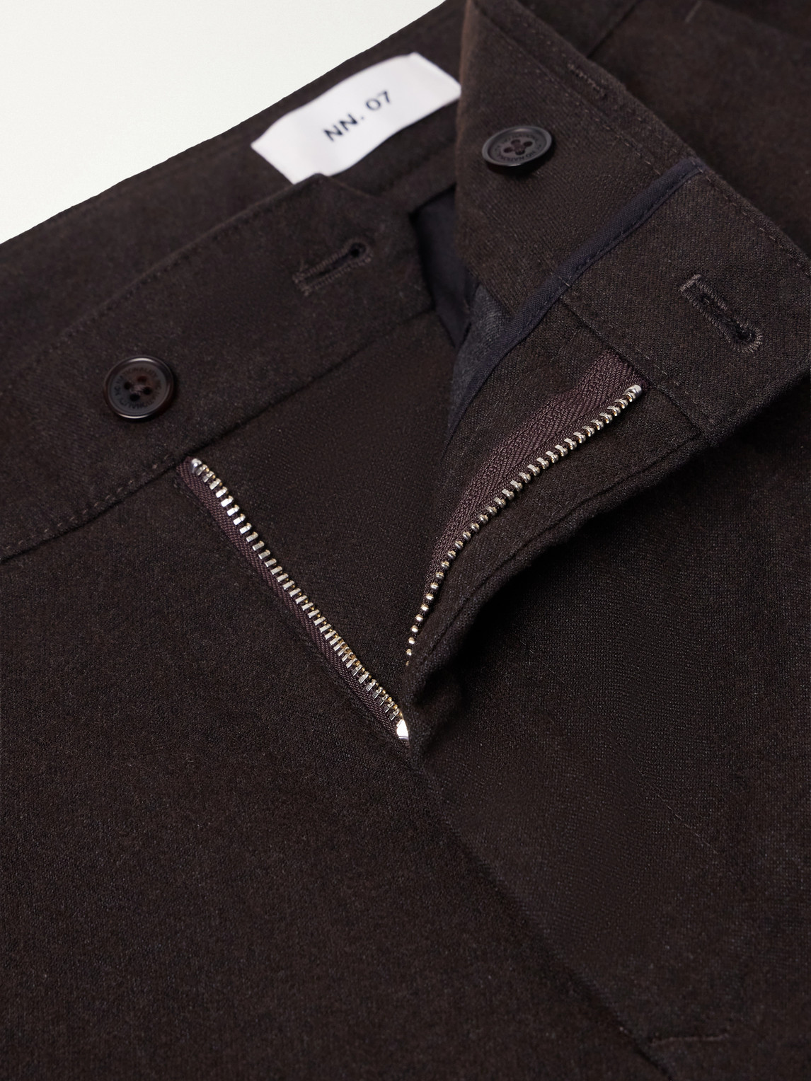 Aden Straight-Leg Grain De Poudre Trousers